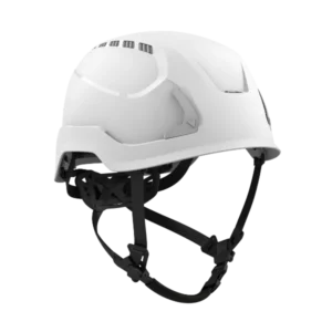 Weißer Schutzhelm Voss Empor, Vorderansicht