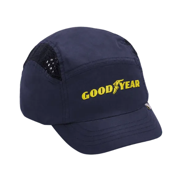 Dunkelblaue Anstoßkappe mit Goodyear-Logo